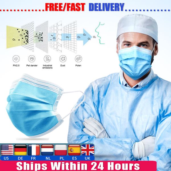 dhl disposable face masks thick 3-layer masks with earloops for salon, home use comfortable in stock mask
dhl disposable face masks thick 3-layer masks with earloops for salon, home use comfortable in stock mask