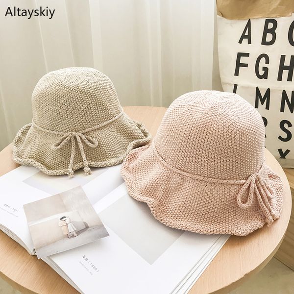 bucket hats women japaneses style sweet student leisure caps womens bow literary sun protection hat solid fashion chic girls new, Blue;gray
bucket hats women japaneses style sweet student leisure caps womens bow literary sun protection hat solid fashion chic girls new, Blue;gray