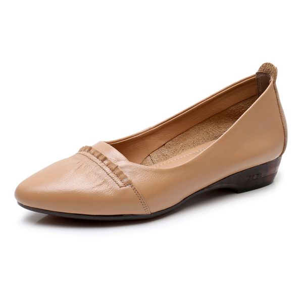 alishinrey autumn genuine leather shoes pointed toe women flat shoes fashion casual shoe soft comfort leather large size, Black
alishinrey autumn genuine leather shoes pointed toe women flat shoes fashion casual shoe soft comfort leather large size, Black