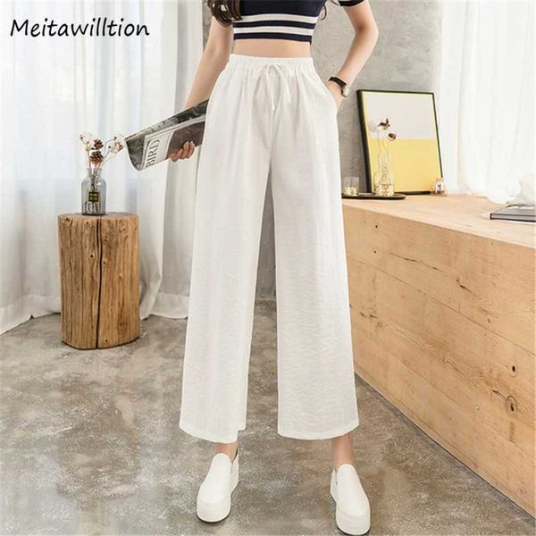 spring summer cotton linen trousers women casual solid loose high waist pants 2020 korean lady wide leg pants, Black;white
spring summer cotton linen trousers women casual solid loose high waist pants 2020 korean lady wide leg pants, Black;white
