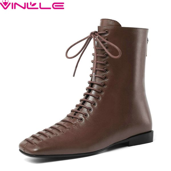 vinlle 2019 fashion women ankle shoes genuine leather square toe low heel fashion all match western solid shoes size 34-39, Black
vinlle 2019 fashion women ankle shoes genuine leather square toe low heel fashion all match western solid shoes size 34-39, Black