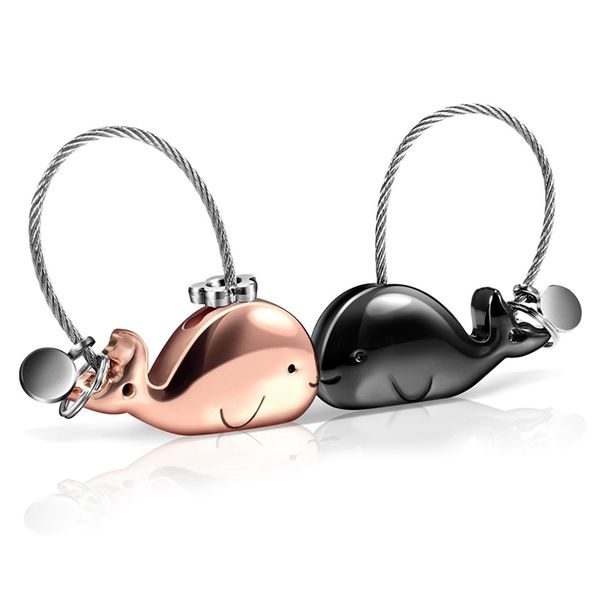 2pcs/set lovely whale keyring creative keychain cute mini couple lovers bag pendant whale pendant bag hanging decor lover's gift, Silver
2pcs/set lovely whale keyring creative keychain cute mini couple lovers bag pendant whale pendant bag hanging decor lover's gift, Silver