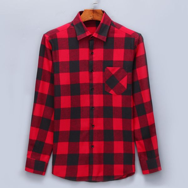 men flannel plaid shirt 100% cotton 2019 spring autumn casual long sleeve shirt soft comfort slim fit styles brand man plus size, White;black
men flannel plaid shirt 100% cotton 2019 spring autumn casual long sleeve shirt soft comfort slim fit styles brand man plus size, White;black