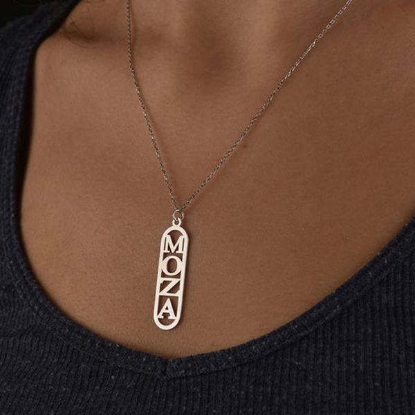 personalized name necklaces custom letter pendants women's fashion initial jewelry stainless steel rose gold friendship necklace, Silver
personalized name necklaces custom letter pendants women's fashion initial jewelry stainless steel rose gold friendship necklace, Silver
