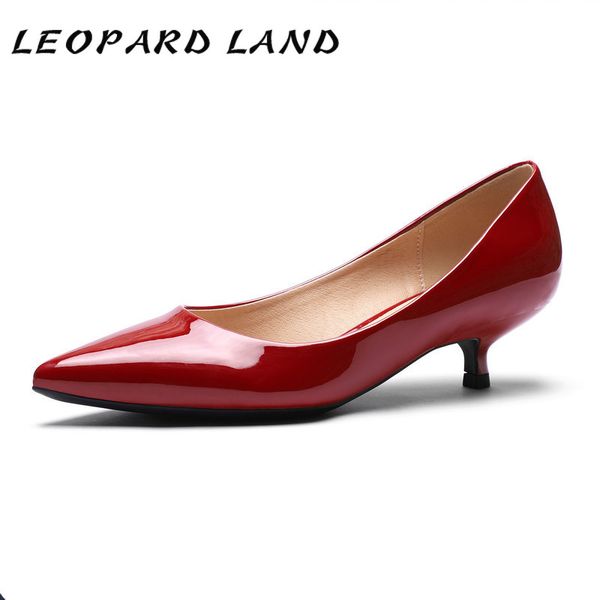 leopard land3.5cm red high heels spring single shoes women's stiletto pointed patent leather fashion office women's shoes yzh, Black
leopard land3.5cm red high heels spring single shoes women's stiletto pointed patent leather fashion office women's shoes yzh, Black