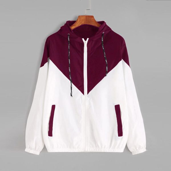 feitong women basic jackets female zipper pockets casual long sleeves coats autumn hooded jacket two tone windbreaker jacket, Black;brown
feitong women basic jackets female zipper pockets casual long sleeves coats autumn hooded jacket two tone windbreaker jacket, Black;brown