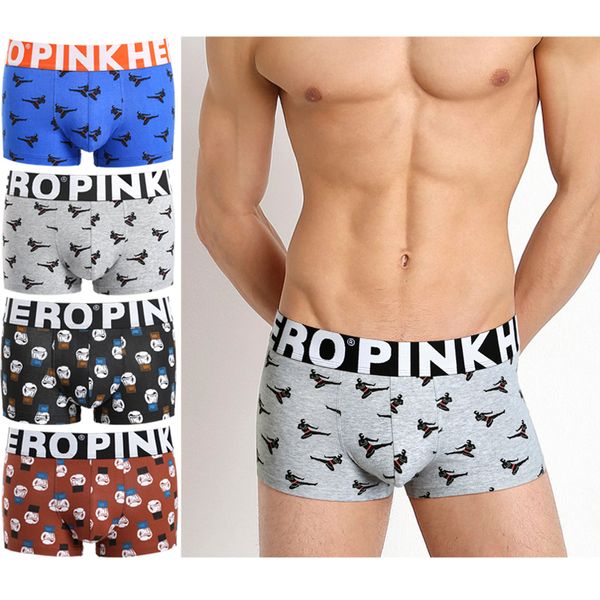 4pcs/lot pack pink hero men's boxer underwear cotton pouch casual print cute cartoon soft wide belt male pants comfortable 802d, Black;white
4pcs/lot pack pink hero men's boxer underwear cotton pouch casual print cute cartoon soft wide belt male pants comfortable 802d, Black;white