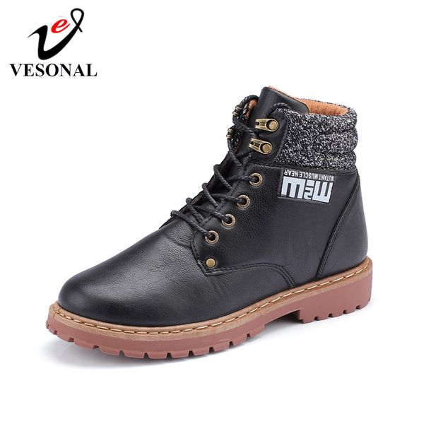 vesonal autumn winter leather ankle boots men shoes fleece vintage classic male casual motorcycle boot footwear, Black
vesonal autumn winter leather ankle boots men shoes fleece vintage classic male casual motorcycle boot footwear, Black