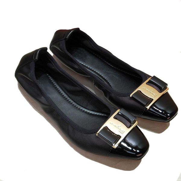 brands genuine leather slip on ballet flats shoes for women slip-on metal decoration flat shoes women fashion zapatos mujer, Black
brands genuine leather slip on ballet flats shoes for women slip-on metal decoration flat shoes women fashion zapatos mujer, Black