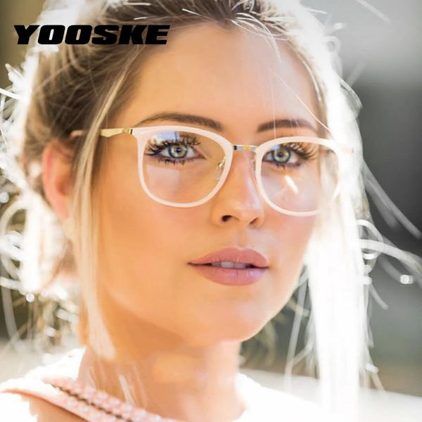 yooske anti blue light glasses frames vintage round eyeglasses for women chic clear optical myopia frame, Black
yooske anti blue light glasses frames vintage round eyeglasses for women chic clear optical myopia frame, Black
