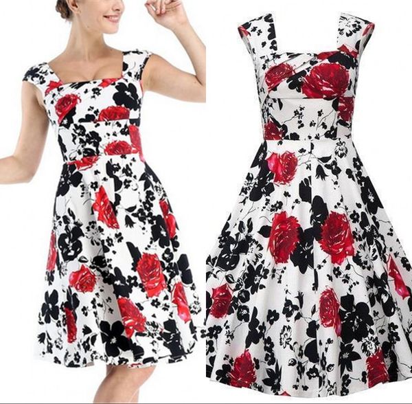 vintage style plus size print casual dresses modern ruffles women european sleeveless floral print skirts in stock fs0009, Black;gray
vintage style plus size print casual dresses modern ruffles women european sleeveless floral print skirts in stock fs0009, Black;gray