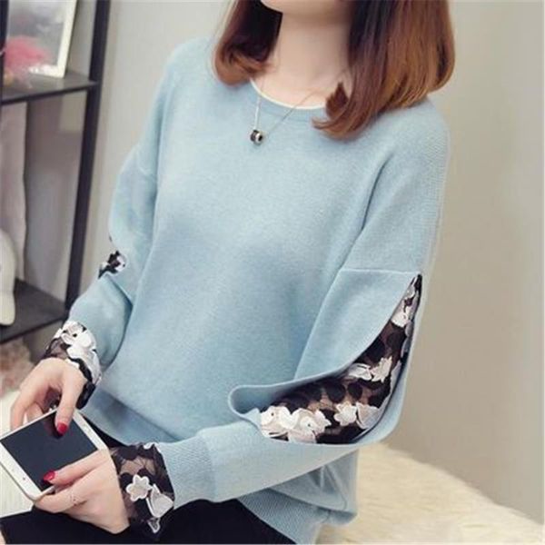 new fashion plus size knitted sweater women winter clothes 2020 hollow out mesh patchwork long sleeve casual knitwear zy4954, White;black
new fashion plus size knitted sweater women winter clothes 2020 hollow out mesh patchwork long sleeve casual knitwear zy4954, White;black