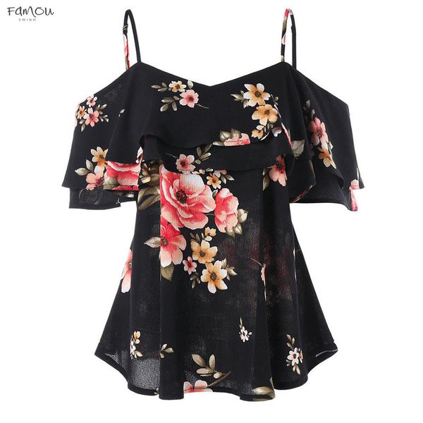 Sexy Summer Large Women Floral Printing Off Shoulder Shirt Sleeveless Loose Casual Blouse Ladies Blouse Size Pt
Sexy Summer Large Women Floral Printing Off Shoulder Shirt Sleeveless Loose Casual Blouse Ladies Blouse Size Pt