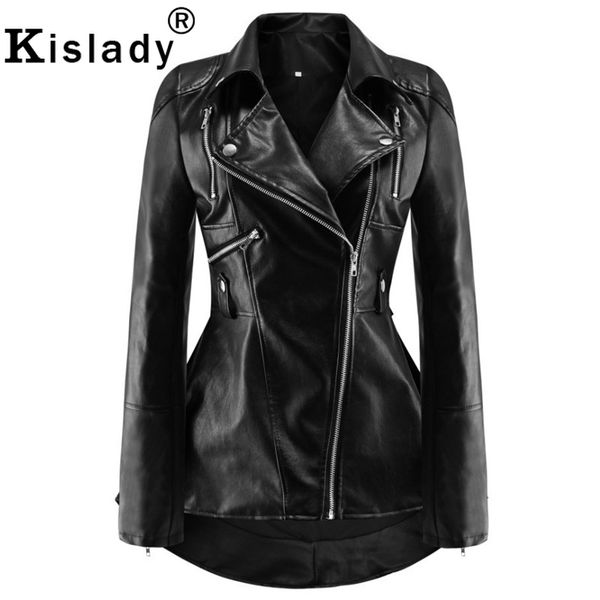 2019 fashion swallowtail faux leather jacket women long pu leather jacket fall winter outwear 3xl gothic trench coat, Black
2019 fashion swallowtail faux leather jacket women long pu leather jacket fall winter outwear 3xl gothic trench coat, Black