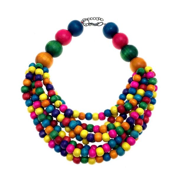 bohemian multilayer necklaces for women handmade bead necklace wooden bead choker statement necklace wood, Golden;silver
bohemian multilayer necklaces for women handmade bead necklace wooden bead choker statement necklace wood, Golden;silver