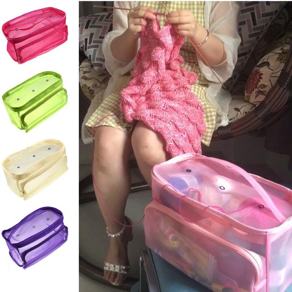 knitting bag organizer yarn storage mesh bag tote storage case for crocheting hook knitting needles sewing accessories
knitting bag organizer yarn storage mesh bag tote storage case for crocheting hook knitting needles sewing accessories