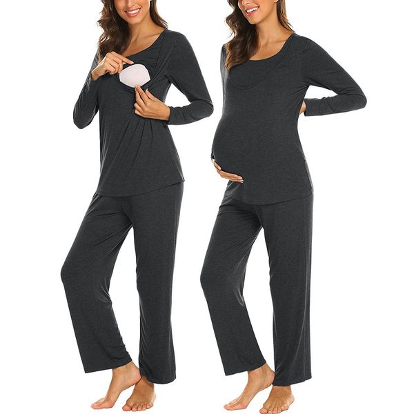arloneet women's maternity pajamas +pants set suit pregnancy nursing sleep homewear for breastfeeding pregnant cloth cn06, White
arloneet women's maternity pajamas +pants set suit pregnancy nursing sleep homewear for breastfeeding pregnant cloth cn06, White