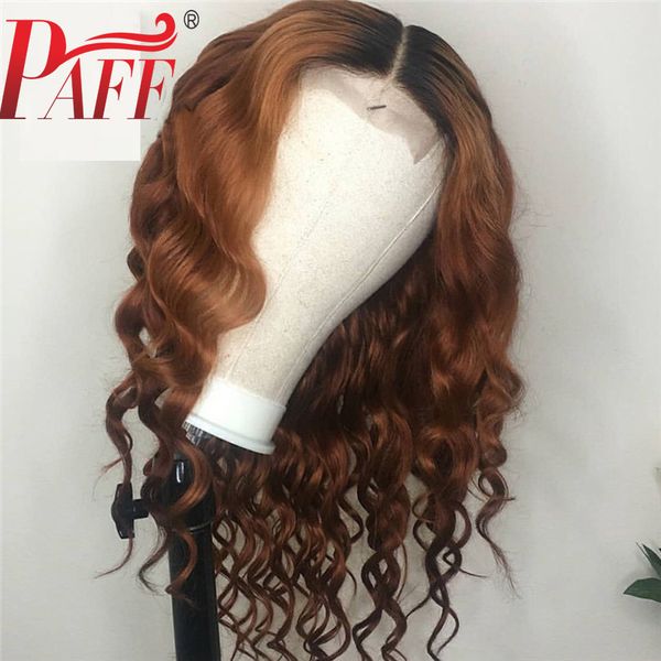 paff 13x4 lace front human hair wigs 2 tone color deep wave curly brazilian lace frontal wig glueless full end remy hair, Black;brown
paff 13x4 lace front human hair wigs 2 tone color deep wave curly brazilian lace frontal wig glueless full end remy hair, Black;brown