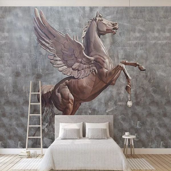 custom large mural 3d wallpaper modern creative 3d space wood carving horse wings bedroom tv back wall decor deep 5d embossed
custom large mural 3d wallpaper modern creative 3d space wood carving horse wings bedroom tv back wall decor deep 5d embossed