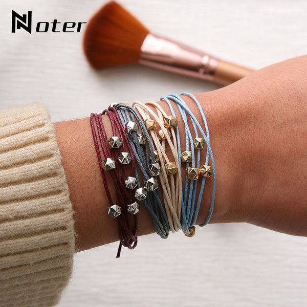 bohemia 4pcs/set braided bracelets for women charm adjustable rope braslet valentines day gift bracelet femme women accessories, Golden;silver
bohemia 4pcs/set braided bracelets for women charm adjustable rope braslet valentines day gift bracelet femme women accessories, Golden;silver