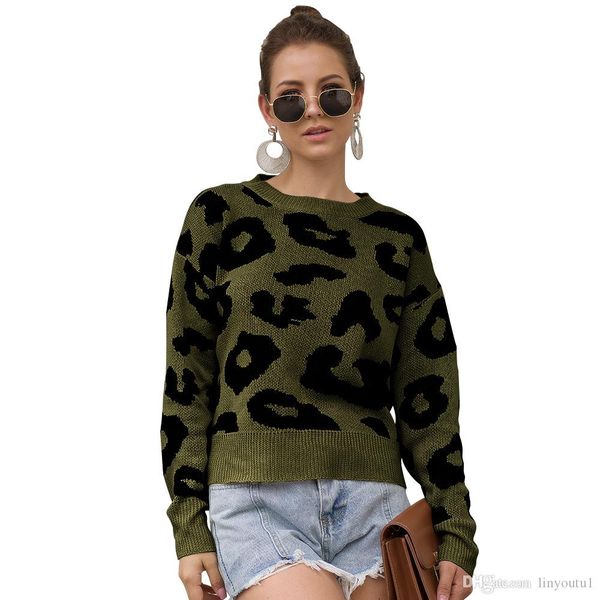 2020 women sweater leopard lady sweaters women autumn winter pullovers jumpers female knitted loose warm printed sweaters, White;black
2020 women sweater leopard lady sweaters women autumn winter pullovers jumpers female knitted loose warm printed sweaters, White;black