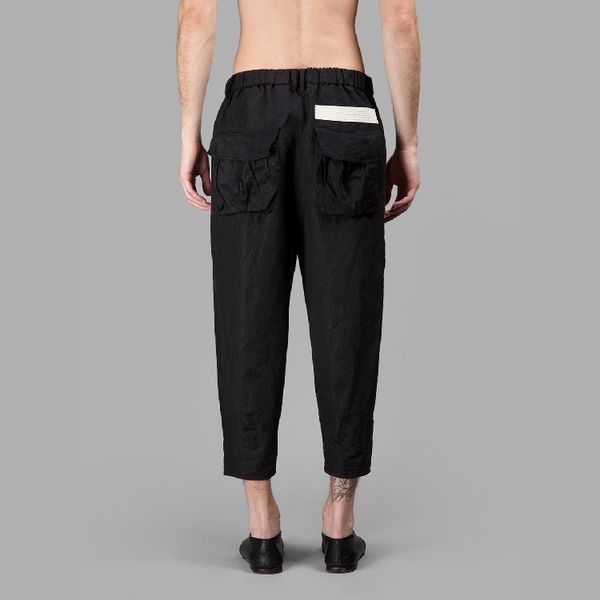 new 27-44 2018 men's clothing gd hair stylist fashion catwalk linen double-deck casual pants plus size costumes, Black
new 27-44 2018 men's clothing gd hair stylist fashion catwalk linen double-deck casual pants plus size costumes, Black