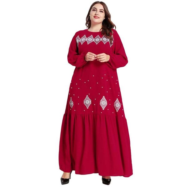 ethnic clothing plus size embroidery abaya dubai kaftan muslim women beads dress islamic long sleeve party gown arab robe ramadan caftan aba, Red
ethnic clothing plus size embroidery abaya dubai kaftan muslim women beads dress islamic long sleeve party gown arab robe ramadan caftan aba, Red