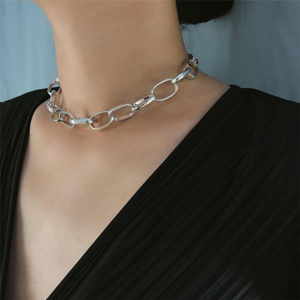 2020 exaggerated metal oval chain choker necklace women bohemia beach aluminium chain gold necklace collares party jewelry, Golden;silver
2020 exaggerated metal oval chain choker necklace women bohemia beach aluminium chain gold necklace collares party jewelry, Golden;silver