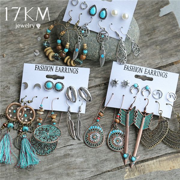 17km new ethnic beads drop earrings set for women 6pcs/set fearther acrylic metal wood dangle earring 2020 vintage jewelry, Silver
17km new ethnic beads drop earrings set for women 6pcs/set fearther acrylic metal wood dangle earring 2020 vintage jewelry, Silver