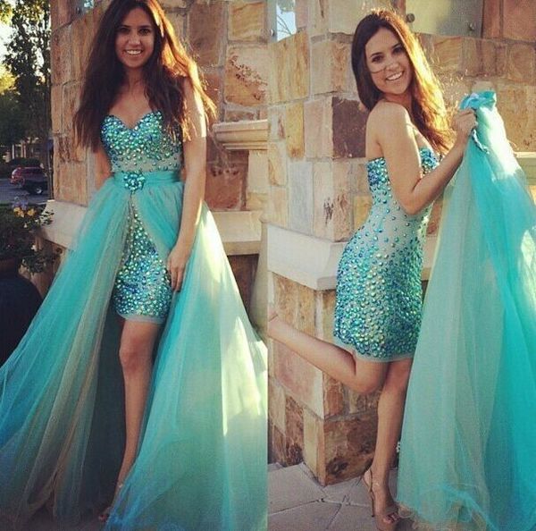turquoise detachable train tulle bling pageant dresses prom 2019 colorful crystal sequins beaded strapless corset back party dress evening, Black
turquoise detachable train tulle bling pageant dresses prom 2019 colorful crystal sequins beaded strapless corset back party dress evening, Black
