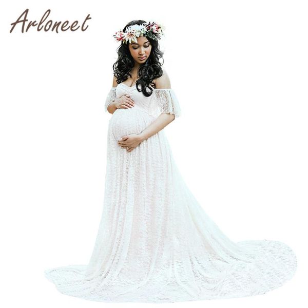 maternity dresses arloneet clothes women off shoulder pregnants pography props lace sleeve long dress summer pregnancy, White
maternity dresses arloneet clothes women off shoulder pregnants pography props lace sleeve long dress summer pregnancy, White