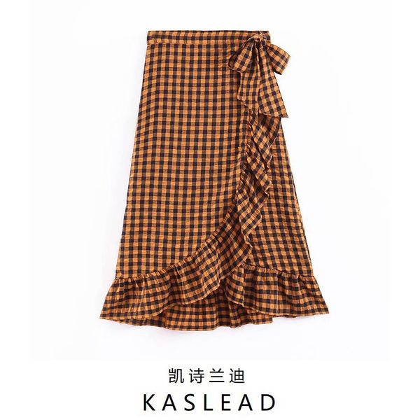 2019 summer new women's clothing european and american style vichy grid yarn skirt indonesian creel skirt, Red
2019 summer new women's clothing european and american style vichy grid yarn skirt indonesian creel skirt, Red
