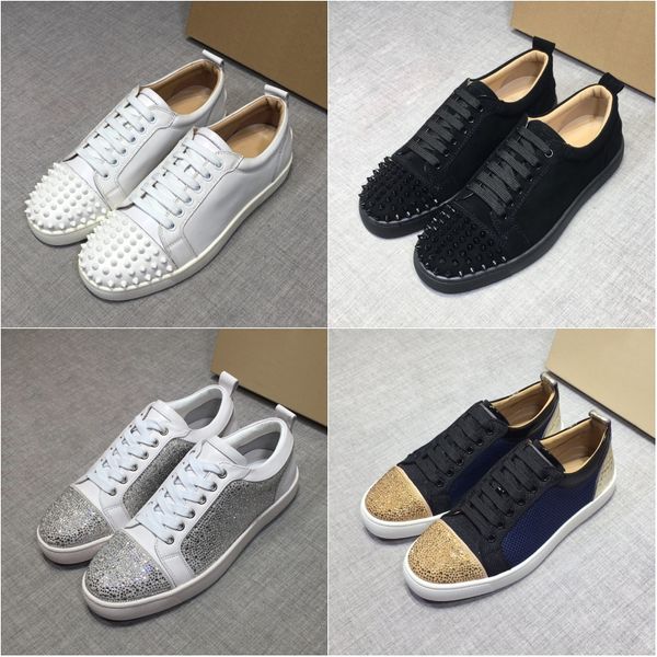 mens designer shoes red bottom junior studded spikes sneakers real leather trainers party shoes 100% genuine leather 40-44, Black
mens designer shoes red bottom junior studded spikes sneakers real leather trainers party shoes 100% genuine leather 40-44, Black