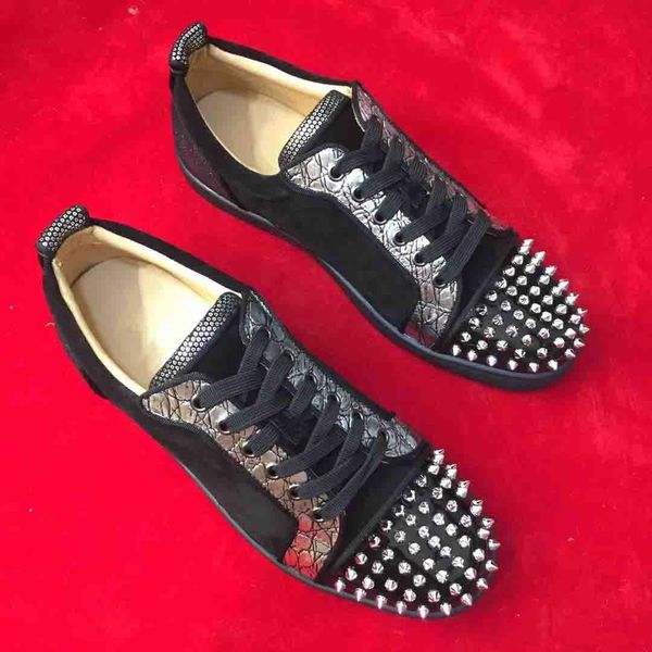 high red bottom rhinestone toe sneakers women men luxury designer suede boots flat casual red sole autumn winter casual sho, Black
high red bottom rhinestone toe sneakers women men luxury designer suede boots flat casual red sole autumn winter casual sho, Black