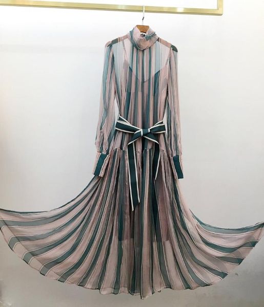 2020 women luxury striped silk dress female long sleeve slim dresses for ladies gdnz 4.08, Black;gray
2020 women luxury striped silk dress female long sleeve slim dresses for ladies gdnz 4.08, Black;gray