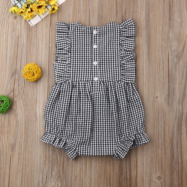 newborn baby infant toddler girl plaid ruffle single breasted clothes sleeveless belt jumpsuit romper o neck one-piece outfits, Blue
newborn baby infant toddler girl plaid ruffle single breasted clothes sleeveless belt jumpsuit romper o neck one-piece outfits, Blue