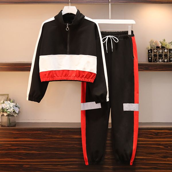 verhellen plus size xl-5xl tracksuit women 2019 autumn women turtleneck zipper sweatshirt + pants tracksuits 2 piece set, White
verhellen plus size xl-5xl tracksuit women 2019 autumn women turtleneck zipper sweatshirt + pants tracksuits 2 piece set, White