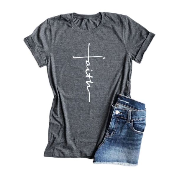 europe women's letters t-shirt faith o-neck short sleeve tee lady cotton t-shirt c4693, White
europe women's letters t-shirt faith o-neck short sleeve tee lady cotton t-shirt c4693, White