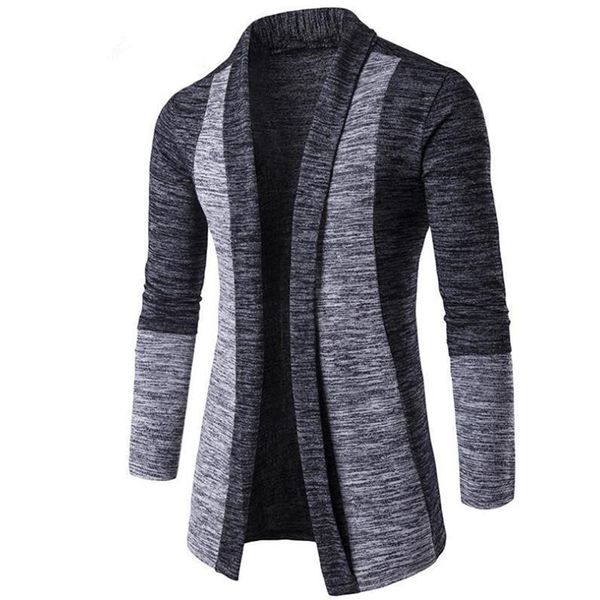 retro men patchwork long sleeve knitted sweater cardigan coat outwear, Black;brown
retro men patchwork long sleeve knitted sweater cardigan coat outwear, Black;brown