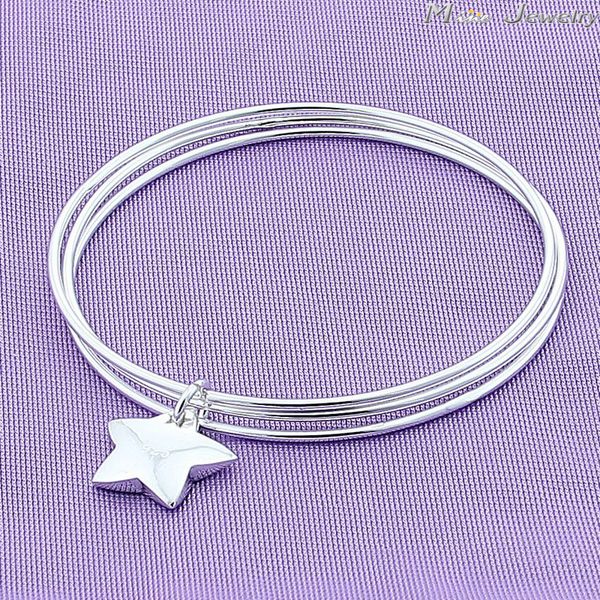 fashion vintage 925 silver bangles jewelry silver star charm bangles & bracelet srebrna bransoletka pulsera de plata, Black
fashion vintage 925 silver bangles jewelry silver star charm bangles & bracelet srebrna bransoletka pulsera de plata, Black