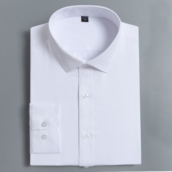 men's plain long sleeve solid basic dress shirts smart casual standard fit pocket less design work office button-up white shirt, White;black
men's plain long sleeve solid basic dress shirts smart casual standard fit pocket less design work office button-up white shirt, White;black