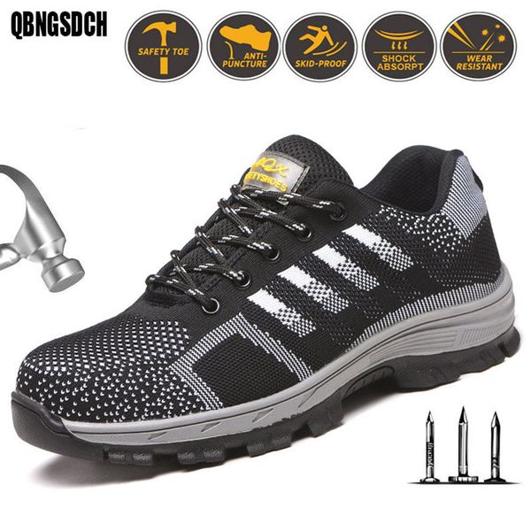 work safety shoes steel toe men anti-smashing safety shoes lightweight breathable work non-slip men casual sports, Black
work safety shoes steel toe men anti-smashing safety shoes lightweight breathable work non-slip men casual sports, Black