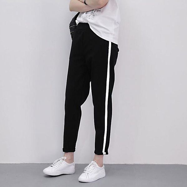 2020 new fashion pants women casual loose harem side striped high waist trousers solid color pants high quality, Black;white
2020 new fashion pants women casual loose harem side striped high waist trousers solid color pants high quality, Black;white