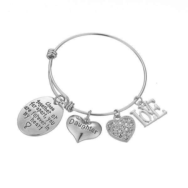 stainless steel hand decorate daughter daughter family affection lettering bracelet fund bracelet, Golden;silver
stainless steel hand decorate daughter daughter family affection lettering bracelet fund bracelet, Golden;silver