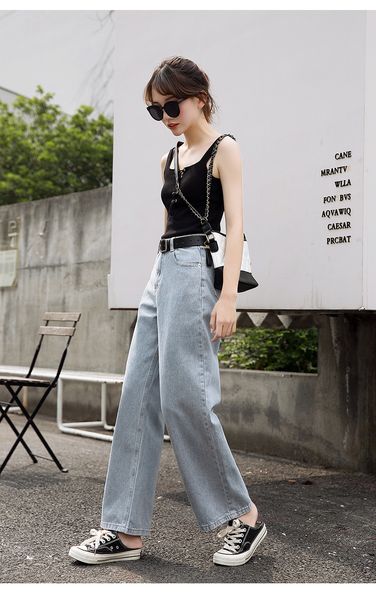 navy blue harlan female loose jeans straight student leisure
navy blue harlan female loose jeans straight student leisure