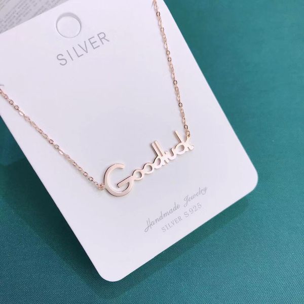new s925 sterling silver clavicle chain female simple fashion luxury good luck necklace hollow thick gold plating process luxury
new s925 sterling silver clavicle chain female simple fashion luxury good luck necklace hollow thick gold plating process luxury