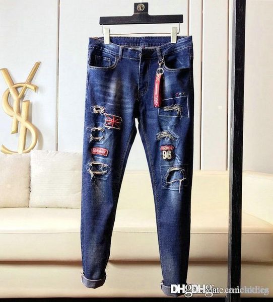 2020 the new brand fashion european and americanautumn and winter skinny jeans men's wear jeans are men's casual jeans mens design, Blue
2020 the new brand fashion european and americanautumn and winter skinny jeans men's wear jeans are men's casual jeans mens design, Blue