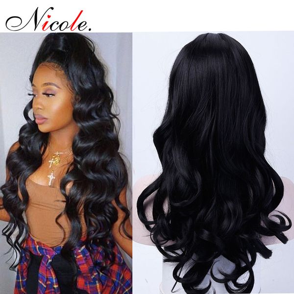 nicole middle part 24 inch long body wave wigs black color synthetic wigs lace high temperature fiber wigs african american natural wig
nicole middle part 24 inch long body wave wigs black color synthetic wigs lace high temperature fiber wigs african american natural wig