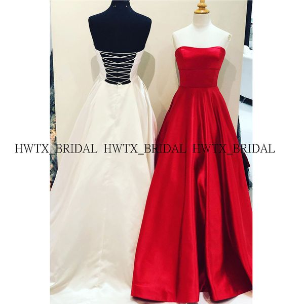 new 2020 simple stain evening dress long strapless corset back white red a-line floor length formal party evening gown customize, White;black
new 2020 simple stain evening dress long strapless corset back white red a-line floor length formal party evening gown customize, White;black