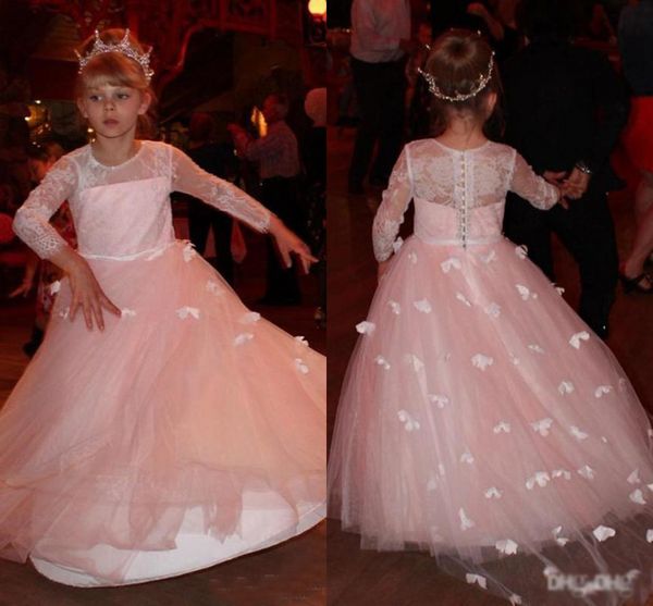 blush pink princess girls pageant dresses lace long sleeve jewel neck floral flower girls gowns kids formal wear, White;red
blush pink princess girls pageant dresses lace long sleeve jewel neck floral flower girls gowns kids formal wear, White;red